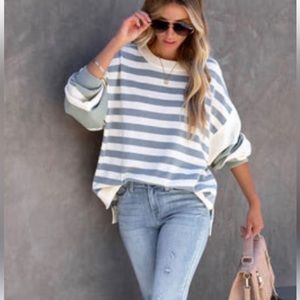 By Together 90’s striped sweatshirt